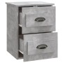 Wall-mounted bedside table set of 2 in concrete gray, 41.5x36x53 cm by vidaXL, Nightstands - Ref: Foro24-816401, Price: 82,69...