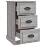 Sonoma gray plywood bedside table 39x39x67 cm by vidaXL, Nightstands - Ref: Foro24-816166, Price: 61,96 €, Discount: %