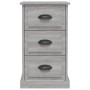 Sonoma gray plywood bedside table 39x39x67 cm by vidaXL, Nightstands - Ref: Foro24-816166, Price: 61,96 €, Discount: %