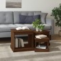 3 brown oak engineered wood coffee tables by vidaXL, Coffee table - Ref: Foro24-816495, Price: 65,99 €, Discount: %