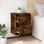 Wall bedside table 2 pcs smoked oak color 41.5x36x53cm by vidaXL, Nightstands - Ref: Foro24-816403, Price: 82,61 €, Discount: %