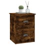 Wall bedside table 2 pcs smoked oak color 41.5x36x53cm by vidaXL, Nightstands - Ref: Foro24-816403, Price: 82,61 €, Discount: %