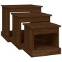 3 brown oak engineered wood coffee tables by vidaXL, Coffee table - Ref: Foro24-816495, Price: 65,99 €, Discount: %