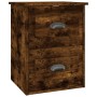 Wall bedside table 2 pcs smoked oak color 41.5x36x53cm by vidaXL, Nightstands - Ref: Foro24-816403, Price: 82,61 €, Discount: %