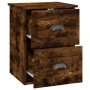 Wall bedside table 2 pcs smoked oak color 41.5x36x53cm by vidaXL, Nightstands - Ref: Foro24-816403, Price: 82,61 €, Discount: %