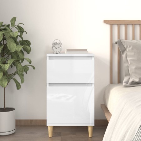 vidaxL Nightstand Glossy White 40x35x70 cm by vidaXL, Nightstands - Ref: Foro24-819696, Price: 52,03 €, Discount: %