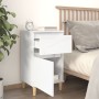 vidaxL Nightstand Glossy White 40x35x70 cm by vidaXL, Nightstands - Ref: Foro24-819696, Price: 52,03 €, Discount: %