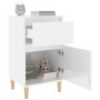 vidaxL Nightstand Glossy White 40x35x70 cm by vidaXL, Nightstands - Ref: Foro24-819696, Price: 52,03 €, Discount: %