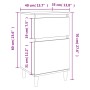 vidaxL Mesita de noche blanco brillante 40x35x70 cm de vidaXL, Mesitas de noche - Ref: Foro24-819696, Precio: 52,03 €, Descue...