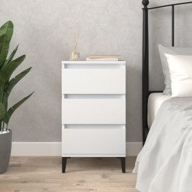 White plywood nightstand 40x35x70 cm by vidaXL, Nightstands - Ref: Foro24-819668, Price: 40,51 €, Discount: %