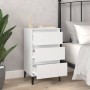 Mesita de noche madera contrachapada blanca 40x35x70 cm de vidaXL, Mesitas de noche - Ref: Foro24-819668, Precio: 40,51 €, De...