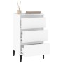 Mesita de noche madera contrachapada blanca 40x35x70 cm de vidaXL, Mesitas de noche - Ref: Foro24-819668, Precio: 40,51 €, De...