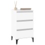 Mesita de noche madera contrachapada blanca 40x35x70 cm de vidaXL, Mesitas de noche - Ref: Foro24-819668, Precio: 40,51 €, De...