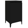 Mesita de noche madera contrachapada negro 40x35x70 cm de vidaXL, Mesitas de noche - Ref: Foro24-819646, Precio: 44,99 €, Des...