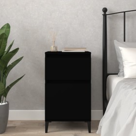 vidaxL Black bedside table 40x35x70 cm by vidaXL, Nightstands - Ref: Foro24-819710, Price: 56,36 €, Discount: %