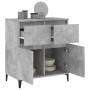 Aparador de madera contrachapada gris hormigón 60x35x70 cm de vidaXL, Aparadores - Ref: Foro24-819688, Precio: 68,03 €, Descu...