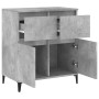 Gray concrete plywood sideboard 60x35x70 cm by vidaXL, Sideboards - Ref: Foro24-819688, Price: 68,03 €, Discount: %