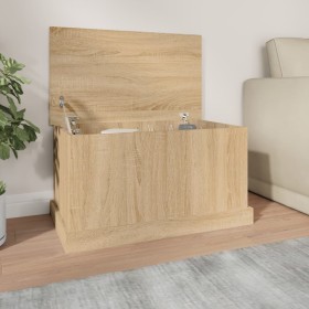 Sonoma oak plywood storage trunk 70x40x38 cm by vidaXL, Storage trunks - Ref: Foro24-816507, Price: 62,61 €, Discount: %