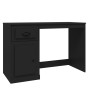 Escritorio con cajón madera contrachapada negro 115x50x75 cm de vidaXL, Escritorios - Ref: Foro24-816473, Precio: 96,26 €, De...