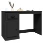 Escritorio con cajón madera contrachapada negro 115x50x75 cm de vidaXL, Escritorios - Ref: Foro24-816473, Precio: 96,26 €, De...