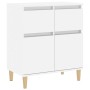 Aparador de madera contrachapada blanco brillante 60x35x70 cm de vidaXL, Aparadores - Ref: Foro24-819678, Precio: 63,45 €, De...