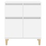 Aparador de madera contrachapada blanco brillante 60x35x70 cm de vidaXL, Aparadores - Ref: Foro24-819678, Precio: 63,45 €, De...