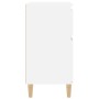 Aparador de madera contrachapada blanco brillante 60x35x70 cm de vidaXL, Aparadores - Ref: Foro24-819678, Precio: 63,45 €, De...