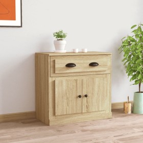 Aparador de madera contrachapada roble Sonoma 70x35,5x67,5 cm de vidaXL, Aparadores - Ref: Foro24-816427, Precio: 96,15 €, De...