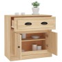 Sonoma oak plywood sideboard 70x35.5x67.5 cm by vidaXL, Sideboards - Ref: Foro24-816427, Price: 96,15 €, Discount: %