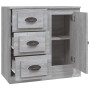 Sonoma gray plywood sideboard 70x35.5x67.5 cm by vidaXL, Sideboards - Ref: Foro24-816198, Price: 98,93 €, Discount: %