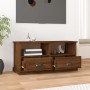 Oak brown plywood TV cabinet 93x35.5x45 cm by vidaXL, TV Furniture - Ref: Foro24-816471, Price: 66,24 €, Discount: %