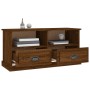 Oak brown plywood TV cabinet 93x35.5x45 cm by vidaXL, TV Furniture - Ref: Foro24-816471, Price: 66,24 €, Discount: %