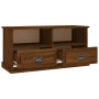 Oak brown plywood TV cabinet 93x35.5x45 cm by vidaXL, TV Furniture - Ref: Foro24-816471, Price: 66,24 €, Discount: %