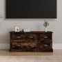 Smoked oak plywood TV cabinet 100x35.5x45cm by vidaXL, TV Furniture - Ref: Foro24-816453, Price: 89,81 €, Discount: %