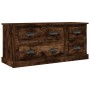 Smoked oak plywood TV cabinet 100x35.5x45cm by vidaXL, TV Furniture - Ref: Foro24-816453, Price: 89,81 €, Discount: %