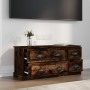 Smoked oak plywood TV cabinet 100x35.5x45cm by vidaXL, TV Furniture - Ref: Foro24-816453, Price: 89,81 €, Discount: %