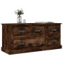 Smoked oak plywood TV cabinet 100x35.5x45cm by vidaXL, TV Furniture - Ref: Foro24-816453, Price: 89,81 €, Discount: %