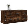 Smoked oak plywood TV cabinet 100x35.5x45cm by vidaXL, TV Furniture - Ref: Foro24-816453, Price: 89,81 €, Discount: %