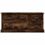 Smoked oak plywood TV cabinet 100x35.5x45cm by vidaXL, TV Furniture - Ref: Foro24-816453, Price: 89,81 €, Discount: %