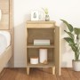 Bedside table made of oak veneer plywood in Sonoma oak color, measuring 40x35x70 cm. by vidaXL, Nightstands - Ref: Foro24-819...