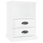 vidaxL Bright white bedside table 43x36x60 cm by vidaXL, Nightstands - Ref: Foro24-816332, Price: 58,94 €, Discount: %