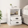 vidaxL Bright white bedside table 43x36x60 cm by vidaXL, Nightstands - Ref: Foro24-816332, Price: 58,94 €, Discount: %