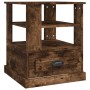 Smoked oak plywood side table 50x50x60 cm by vidaXL, Side tables - Ref: Foro24-816413, Price: 56,99 €, Discount: %