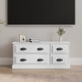 TV stand made of white plywood 100x35.5x45 cm by vidaXL, TV Furniture - Ref: Foro24-816448, Price: 81,40 €, Discount: %