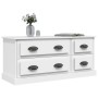 TV stand made of white plywood 100x35.5x45 cm by vidaXL, TV Furniture - Ref: Foro24-816448, Price: 81,40 €, Discount: %