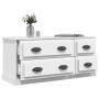 TV stand made of white plywood 100x35.5x45 cm by vidaXL, TV Furniture - Ref: Foro24-816448, Price: 81,40 €, Discount: %