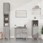 Armario de baño madera contrachapada gris Sonoma 30x30x100 cm de vidaXL, Muebles de baño - Ref: Foro24-819810, Precio: 56,65 ...