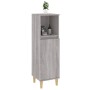 Armario de baño madera contrachapada gris Sonoma 30x30x100 cm de vidaXL, Muebles de baño - Ref: Foro24-819810, Precio: 56,65 ...