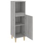 Armario de baño madera contrachapada gris Sonoma 30x30x100 cm de vidaXL, Muebles de baño - Ref: Foro24-819810, Precio: 56,65 ...