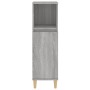 Armario de baño madera contrachapada gris Sonoma 30x30x100 cm de vidaXL, Muebles de baño - Ref: Foro24-819810, Precio: 56,65 ...